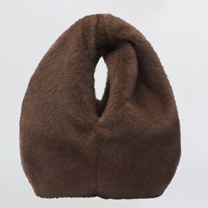 A.L.C. Simone Faux Fur Bag in Brown